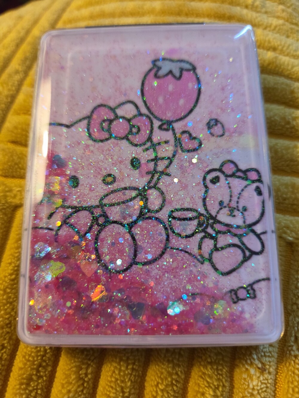 Hello Kitty Compact Glitter Mirror